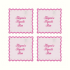 The Vivienne Square Cocktail Napkins - Blush