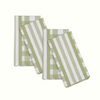 Green Gingham Cotton Dinner Napkins