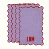 The Vivienne Rectangle Cocktail Napkins - Lilac